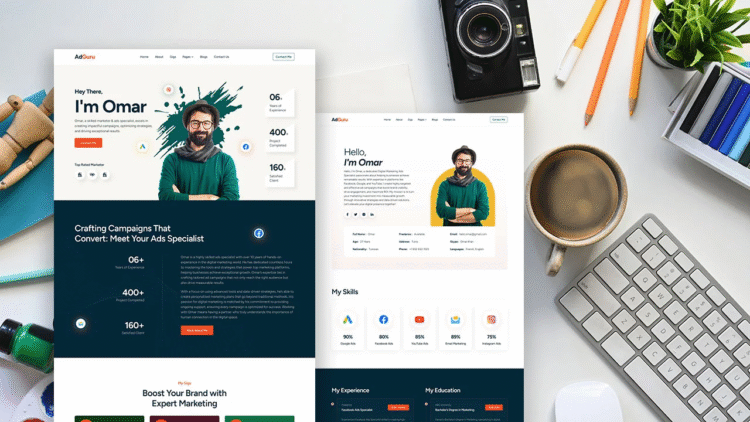 Digital Marketer & Freelancer Portfolio Website