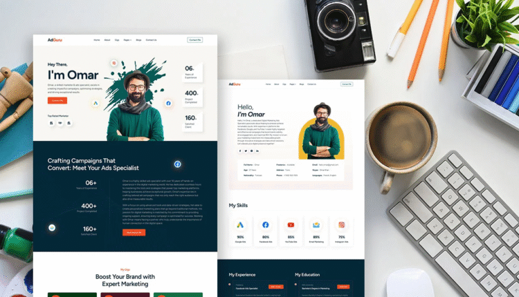 Digital Marketer & Freelancer Portfolio Website